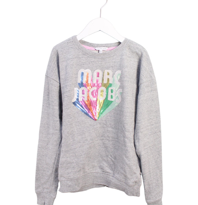 A Grey Crewneck Sweatshirts from Little Marc Jacobs in size 12Y for boy. (Front View)