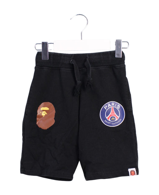 A Black Shorts from BAPE KIDS in size 4T for boy. (Front View)