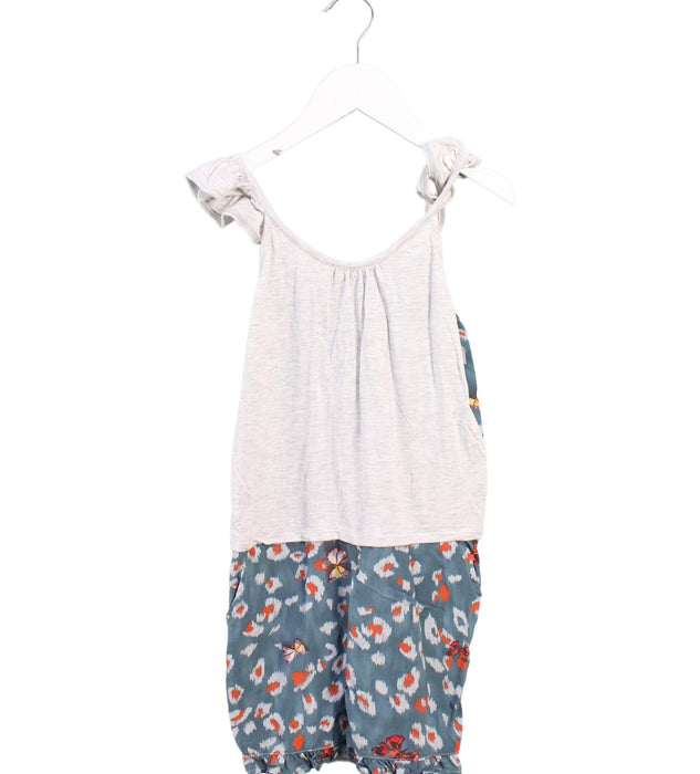 A Grey Sleeveless Rompers from Imoga in size 6T for girl. (Front View)