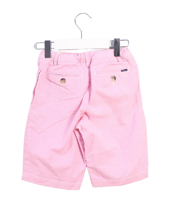 A Pink Shorts from Polo Ralph Lauren in size 7Y for girl. (Back View)