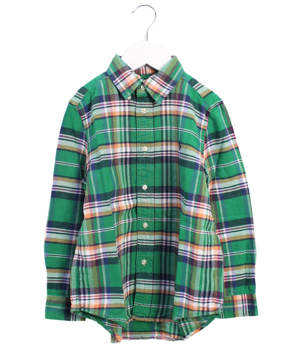 A Green Shirts from Ralph Lauren in size 6T for boy. (Front View)