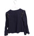 A Navy Long Sleeve Tops from Jacadi in size 4T for girl. (Back View)