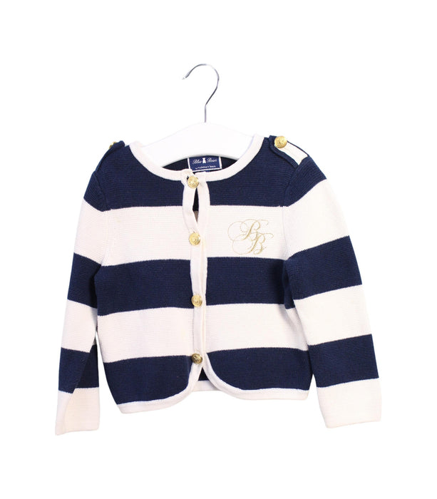 A Navy Cardigans from Nicholas & Bears in size 2T for girl. (Front View)