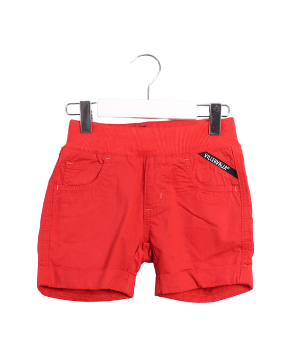 A Red Shorts from Villervalla in size 3T for girl. (Front View)