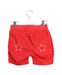 A Red Shorts from Villervalla in size 3T for girl. (Back View)