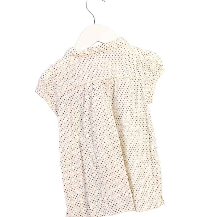 A Ivory Short Sleeve Tops from Bonpoint in size 3-6M for girl. (Back View)