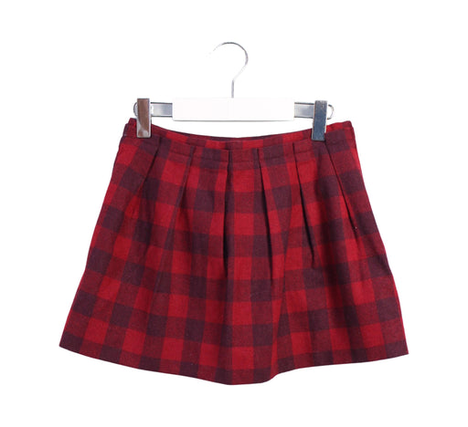 A Red Short Skirts from Jacadi in size 6T for girl. (Front View)