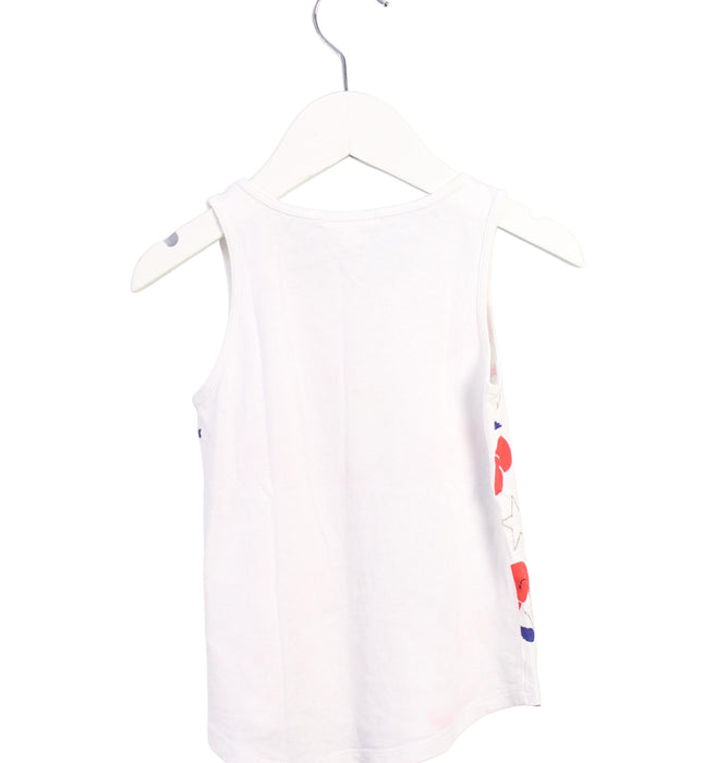 A White Sleeveless Tops from Crewcuts in size 3T for girl. (Back View)