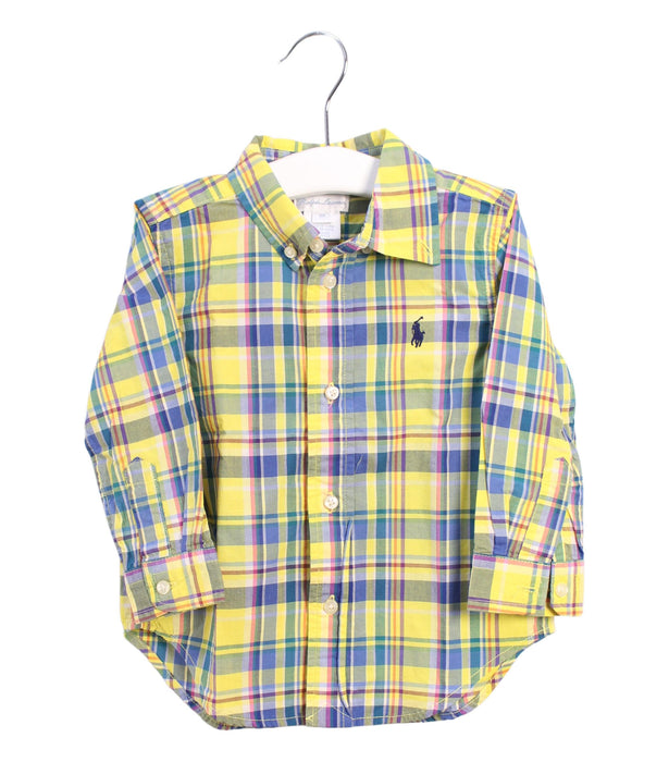 A Yellow Shirts from Ralph Lauren in size 12-18M for boy. (Front View)