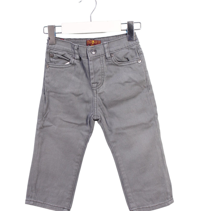 A Grey Casual Pants from 7 For All Mankind in size 12-18M for boy. (Front View)