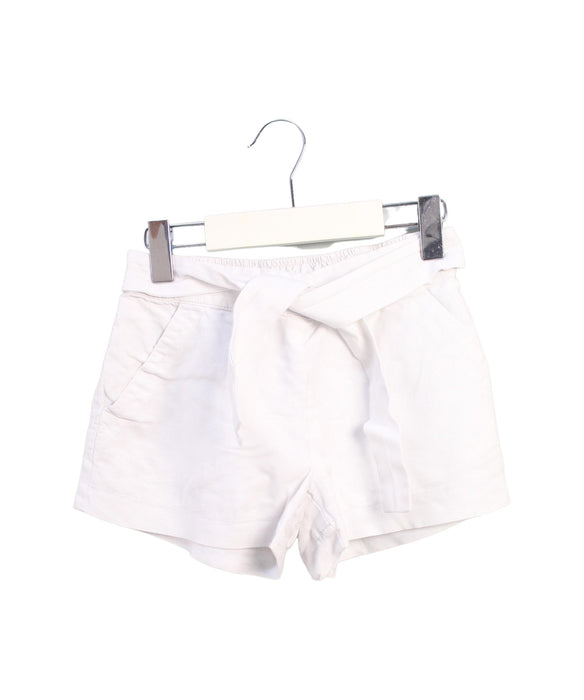 A White Shorts from Seed in size 5T for girl. (Front View)