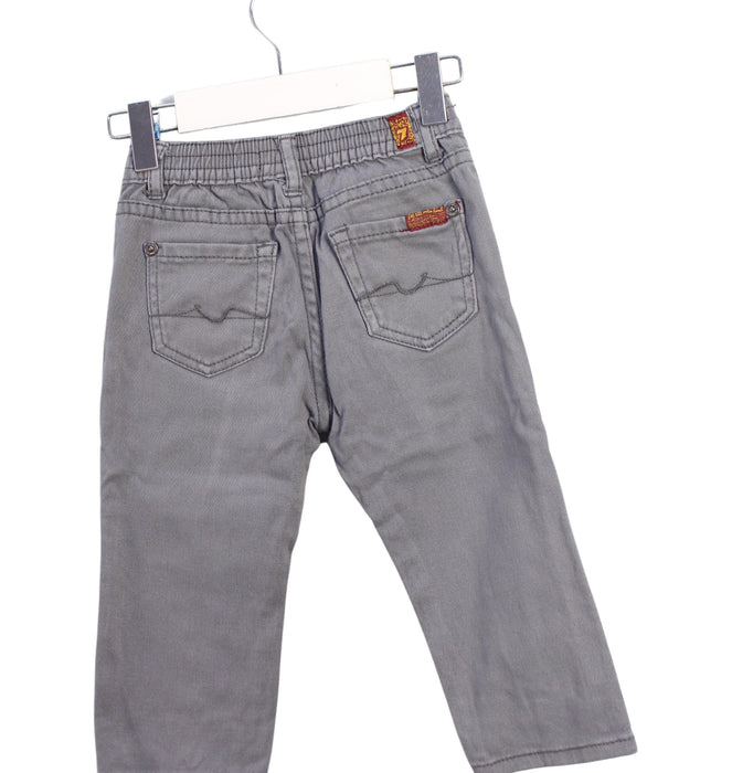 A Grey Casual Pants from 7 For All Mankind in size 12-18M for boy. (Back View)