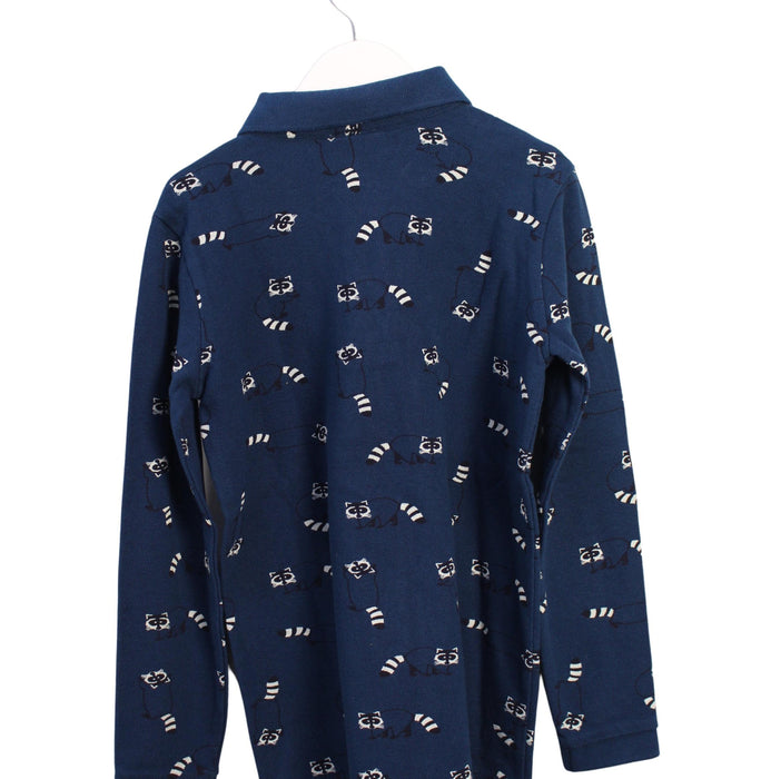 A Navy Long Sleeve Polos from Jacadi in size 8Y for boy. (Back View)