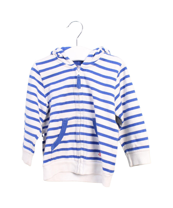 A Blue Lightweight Jackets from Petit Bateau in size 12-18M for boy. (Front View)