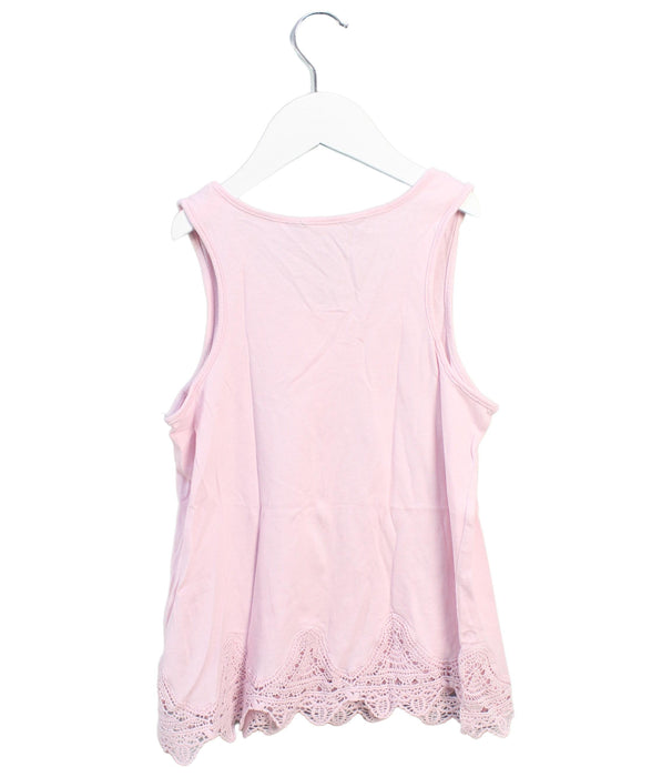 A Pink Sleeveless Tops from Polo Ralph Lauren in size 7Y for girl. (Back View)