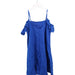 A Blue Short Sleeve Dresses from Jacadi in size 10Y for girl. (Back View)