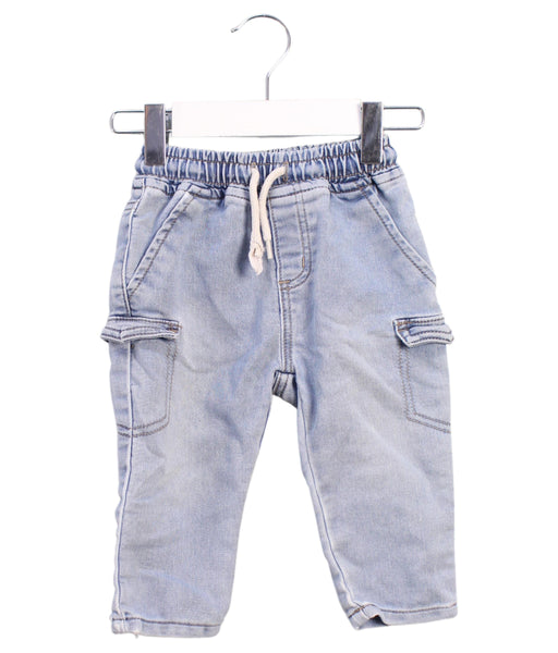 A Blue Casual Pants from Seed in size 6-12M for boy. (Front View)