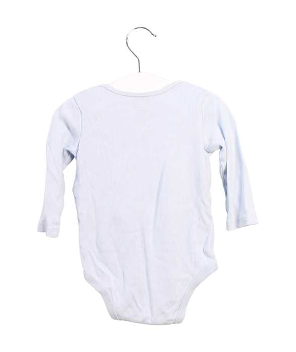 A Blue Long Sleeve Bodysuits from Ralph Lauren in size 3-6M for boy. (Back View)