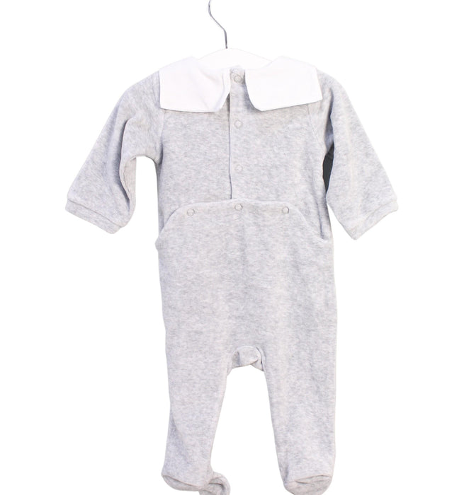 A Grey Onesies from Jacadi in size 0-3M for girl. (Back View)