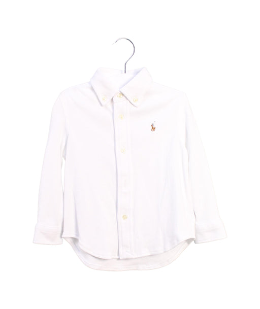 A White Shirts from Ralph Lauren in size 12-18M for boy. (Front View)