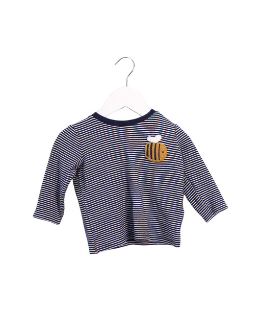 A Blue Long Sleeve Tops from Seed in size 6-12M for boy. (Front View)