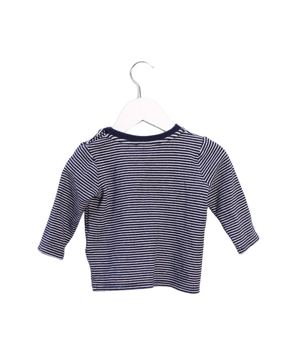 A Blue Long Sleeve Tops from Seed in size 6-12M for boy. (Back View)