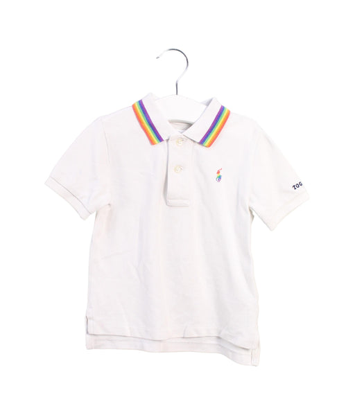 A White Short Sleeve Polos from Ralph Lauren in size 12-18M for boy. (Front View)