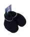 A Navy Booties from Jacadi in size 3-6M for boy. (Front View)