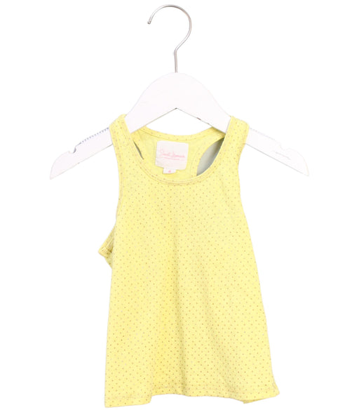 A Yellow Sleeveless Tops from Sunset Limonade in size 4T for girl. (Front View)