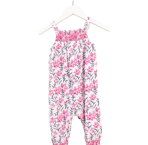 A White Sleeveless Jumpsuits from Seed in size 12-18M for girl. (Front View)