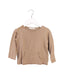 A Brown Long Sleeve Tops from Zhoe & Tobiah in size 18-24M for girl. (Front View)