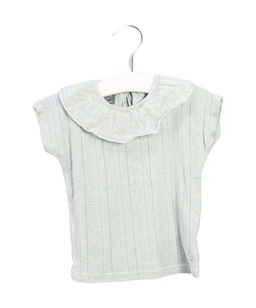A Green Short Sleeve Tops from Tocoto Vintage in size 2T for girl. (Front View)