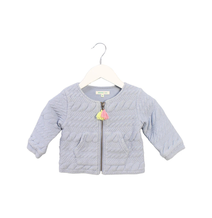 A Blue Lightweight Jackets from BEAMS in size 18-24M for girl. (Front View)