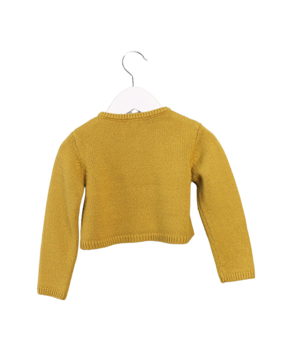 A Yellow Cardigans from Gocco in size 2T for girl. (Back View)