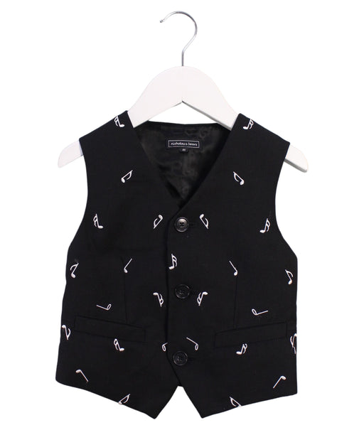 A Black Suit Vests from Nicholas & Bears in size 4T for boy. (Front View)