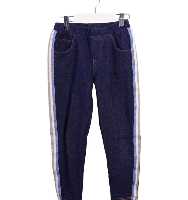 A Blue Casual Pants from Chickeeduck in size 7Y for girl. (Front View)