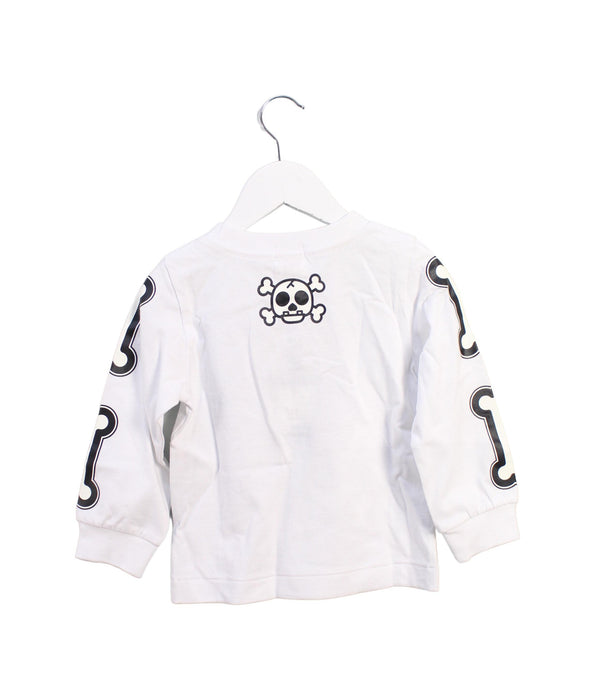 A White Crewneck Sweatshirts from BAPE KIDS in size 18-24M for boy. (Back View)