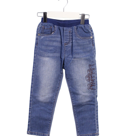 A Blue Jeans from Momonittu in size 4T for boy. (Front View)