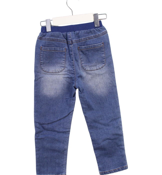 A Blue Jeans from Momonittu in size 4T for boy. (Back View)