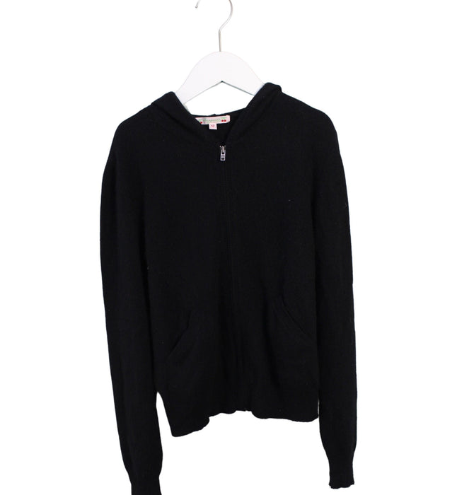 A Black Lightweight Jackets from Bonpoint in size 12Y for girl. (Front View)