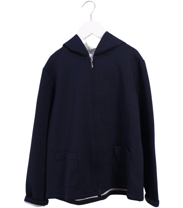 A Navy Lightweight Jackets from Jacadi in size 10Y for girl. (Front View)