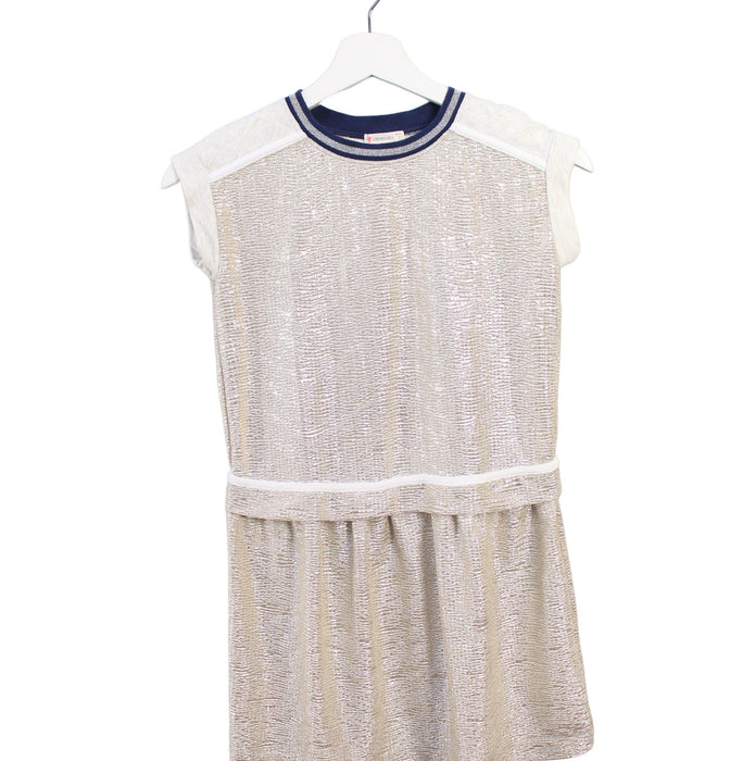 A Gold Short Sleeve Dresses from Crewcuts in size 7Y for girl. (Front View)