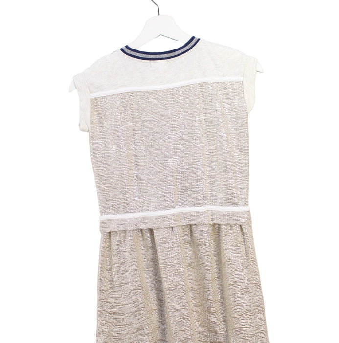 A Gold Short Sleeve Dresses from Crewcuts in size 7Y for girl. (Back View)