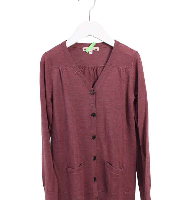 A Burgundy Cardigans from Bonpoint in size 10Y for girl. (Front View)