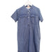 A Blue Short Sleeve Dresses from Crewcuts in size 8Y for girl. (Front View)