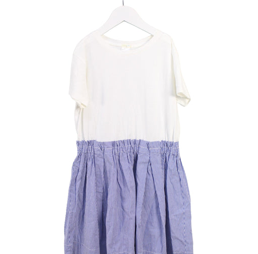A White Short Sleeve Dresses from Crewcuts in size 8Y for girl. (Front View)