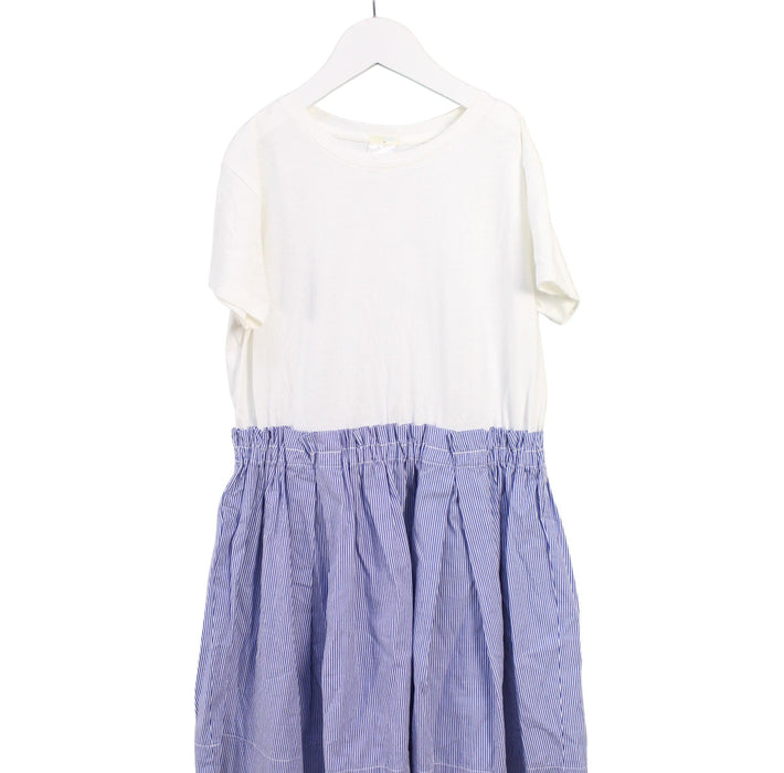 A White Short Sleeve Dresses from Crewcuts in size 8Y for girl. (Front View)