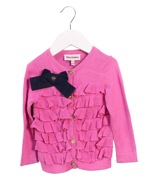 A Pink Cardigans from Juicy Couture in size 6-12M for girl. (Front View)