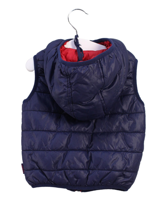 A Navy Outerwear Vests from Chicco in size 12-18M for boy. (Back View)