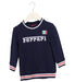 A Navy Crewneck Sweatshirts from Ferrari in size 2T for boy. (Front View)